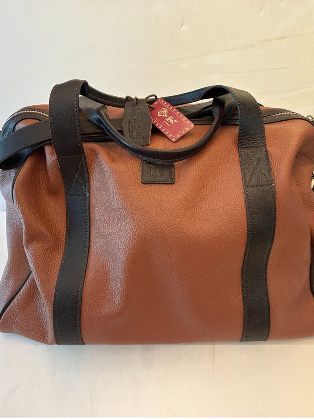 Valentina / Pelle Leather Duffle Bag, Made in Italy
